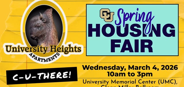 UH Boulder, Spring Housing Fair