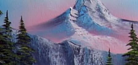 Twilight Mountain Peaks – Bob Ross Painting Class