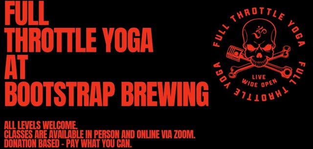 Full Throttle Yoga at Bootstrap Brewing - Live and Online