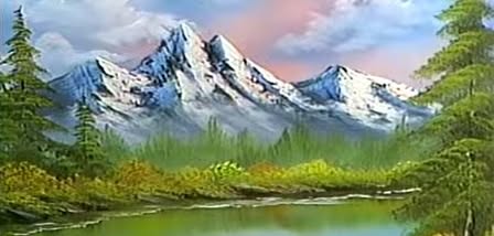🎨 Beginner Bob Ross Painting Class