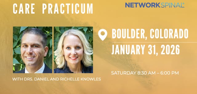 NetworkSpinal Transform Care Practicum with Drs. Daniel & Richelle Knowles