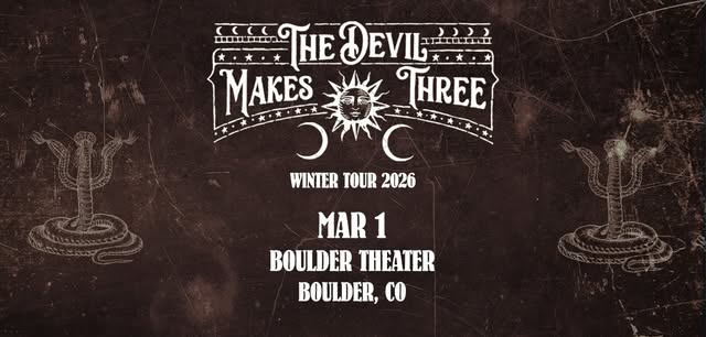 The Devil Makes Three with Lightnin' Luke | Boulder Theater