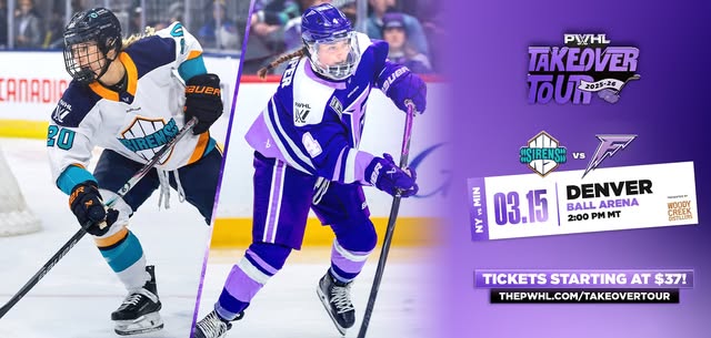 PWHL TAKEOVER TOUR: NEW YORK SIRENS AT MINNESOTA FROST