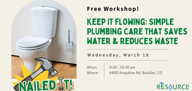 Free Plumbing Workshop: Keep It Flowing