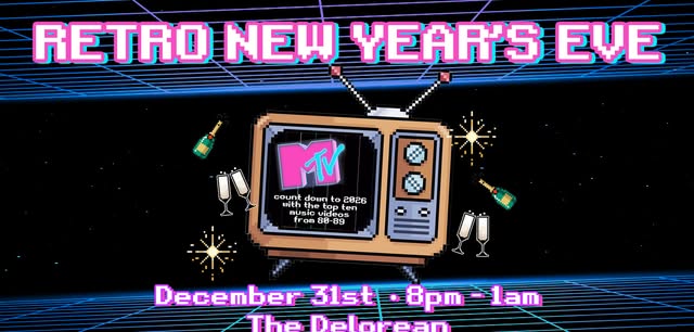 Retro New Years Eve Celebration