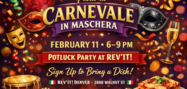 Festa di Carnevale in Maschera 2026 🎭🇮🇹