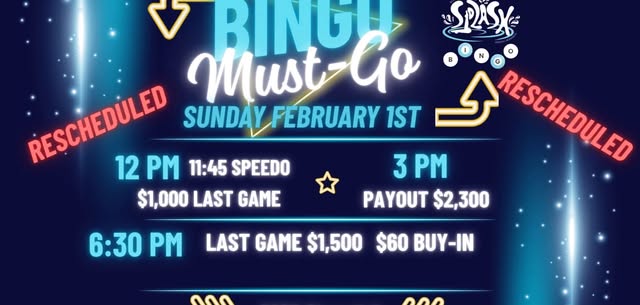 Sunday Must Go - Rescheduled to 2/1