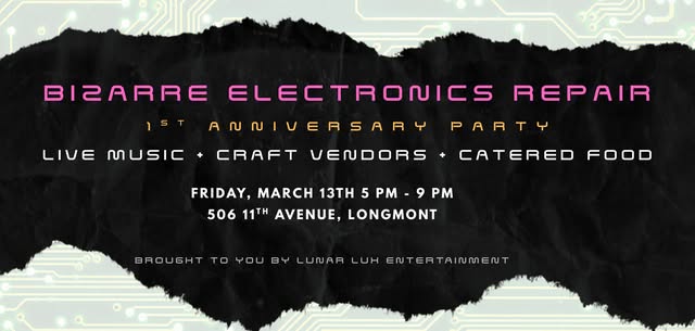 Bizarre Electronics Anniversary Party & Clothing Drive
