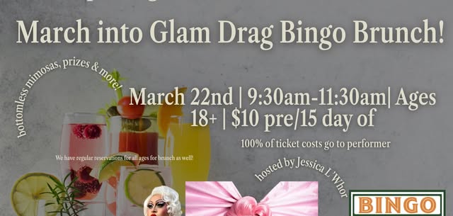 March into Drag Bingo Brunch!