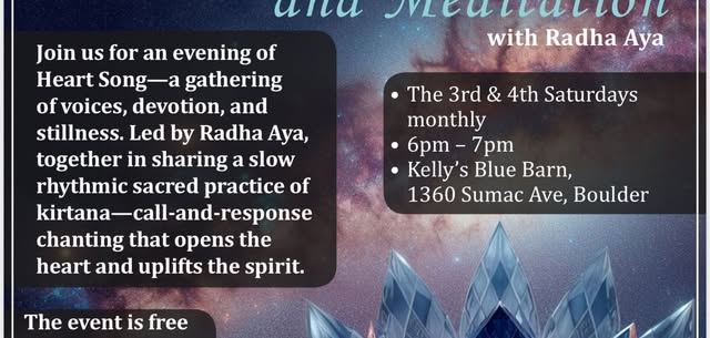 Heart Song Kirtana and Meditation
